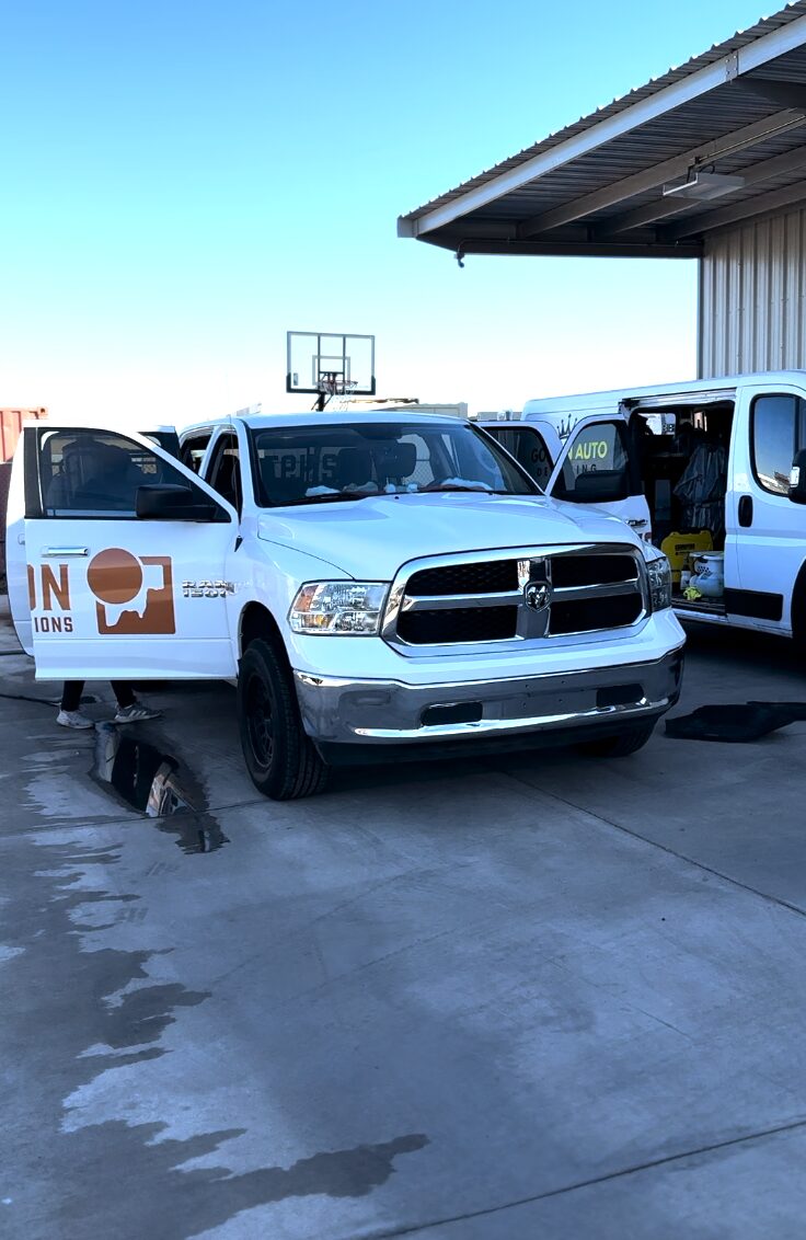 Golden detailing the Canyon Cleaning Solutions fleet in Phoenix